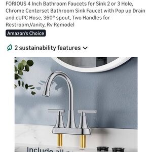 KENES NEW Chrome Bathroom Sink Faucet with Pop Up Drain